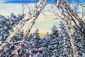 original-acrylic-canvas-texture-palette-knife-winter-trees-abstract-maya-eventov