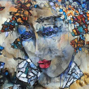 original-acrylic-canvas-texture-palette-knife-abstract-portrait-maya-eventov