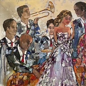 original-acrylic-canvas-texture-abstract-modern-palette-knife-jazz-music-Maya-eventov