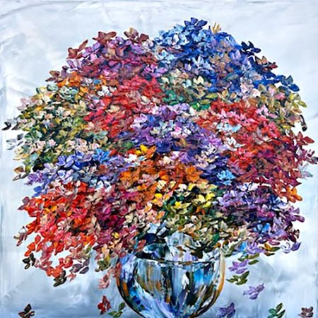 original-acrylic-canvas-texture-palette-knife-abstract-floral-hydrangea-Maya-eventov