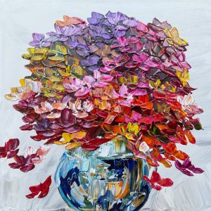 original-acrylic-canvas-texture-palette-knife-floral-hydrangea-maya-eventov