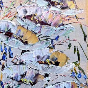 original-acrylic-canvas-abstract-texture-palette-knife-floral-poppies-Maya-eventov