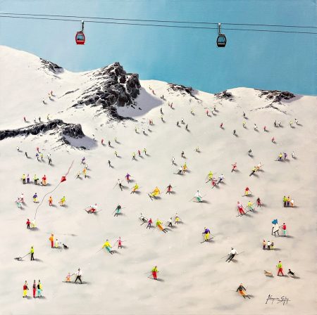 original-acrylic-mixed-media-canvas-abstract-texture-ski-snow-soler