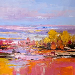 original-acrylic-canvas-abstract-impressionistic-landscape-pink-hues-lenouvel