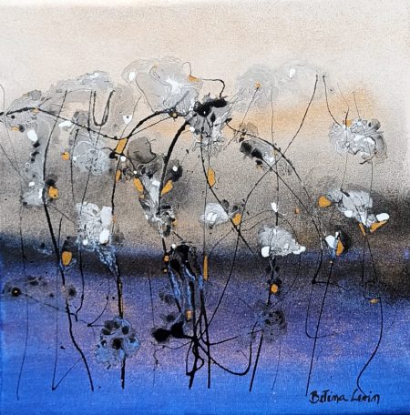 original-canvas-mixed-media-acrylic-modern-blue-gold-floral-betina-levin