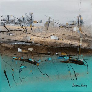 original-canvas-mixed-media-acrylic-modern-turquoise-betina-levin