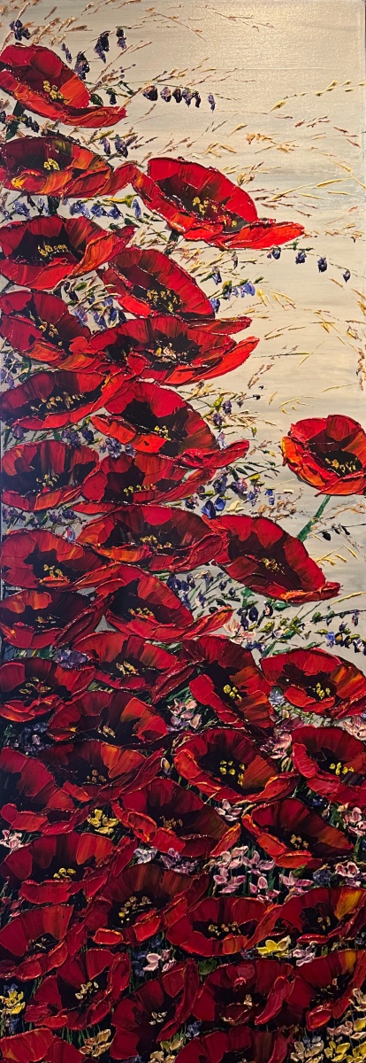 Eventov-Maya-Floral-Red-Poppies-194125 original-acrylic-mixed-media-canvas-palette-knife-floral-poppies-red-eventov