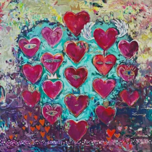 -original-acrylic-canvas-contemporary-abstract-hearts-love-davis