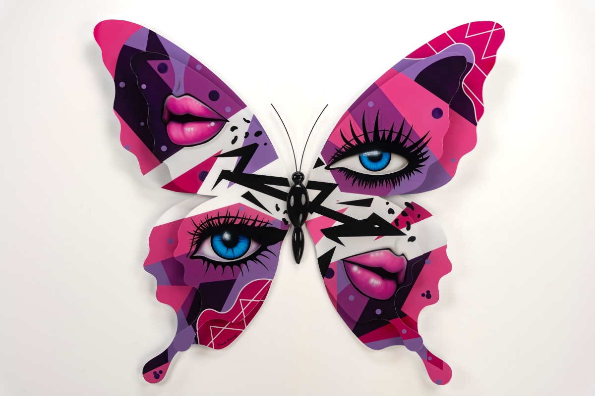 Mariscal-Border-Butterfly original-mixed-media-metal-sculpture
