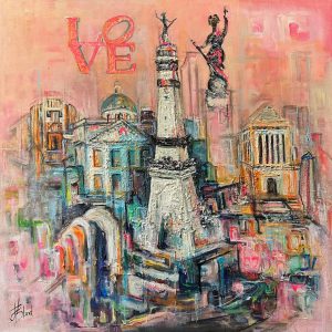original-acrylic-mixed-media-canvas-colors-indianapolis-cityscape-bland