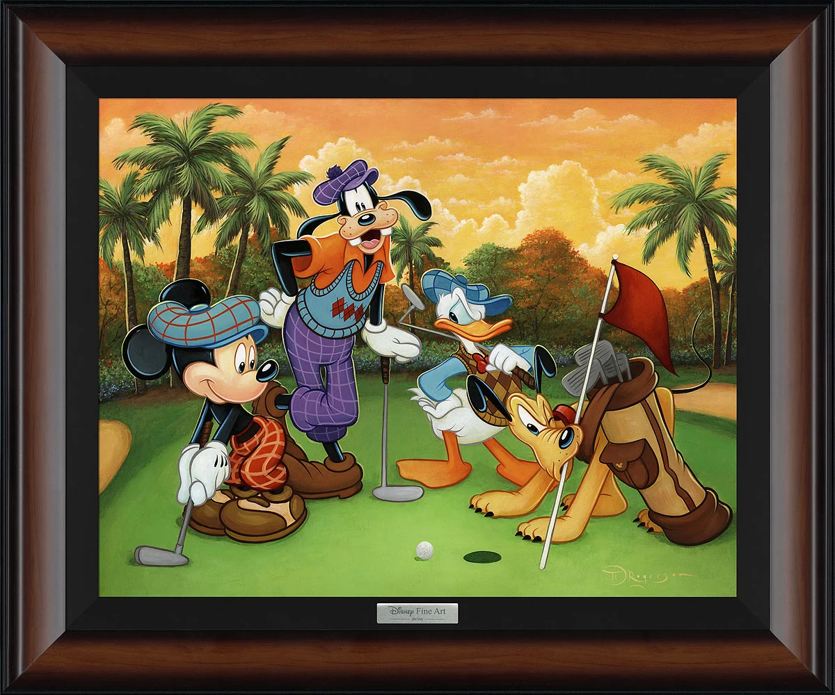 Rogerson-Tim-FabulousFoursome art-disney-mickey-pluto-goofy-donald-duck-golf